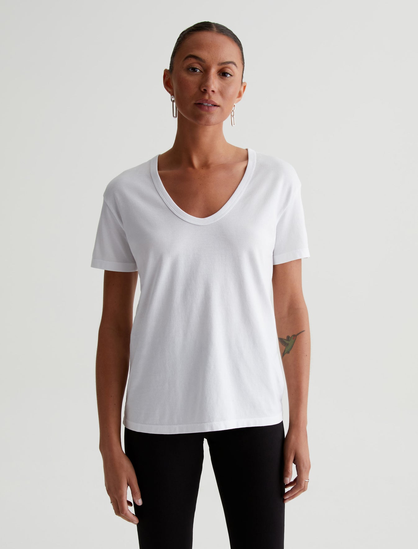 Aspen U|Relaxed U Neck T-Shirt